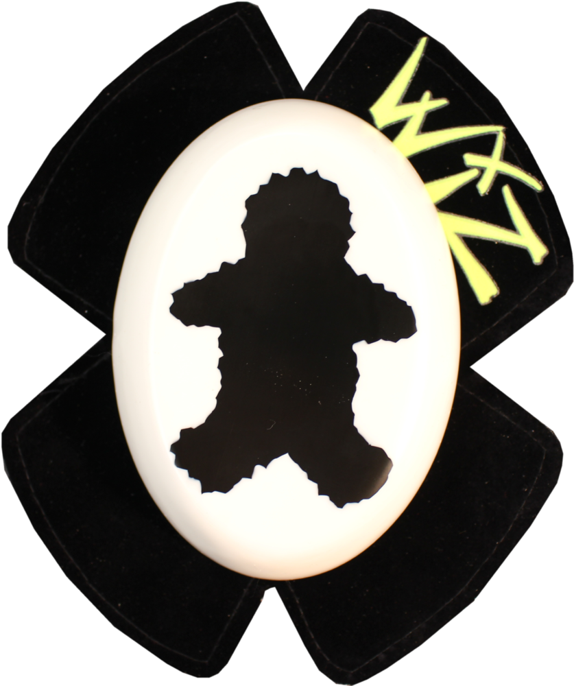 Black White Fat Man - Isle Of Man Knee Sliders (845x1000), Png Download