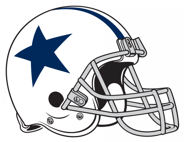Dallas Cowboys Iron On Stickers And Peel-off Decals - New York Giants Casco (750x930), Png Download