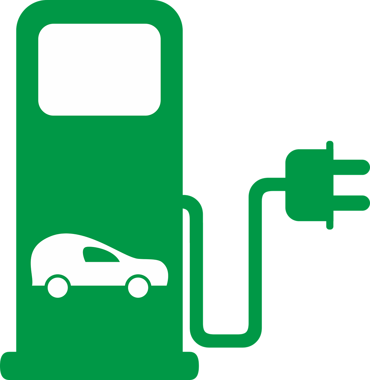 Current Gas Station 2276054 1280greenflux2017 12 28t12 - Electric Car Station Clipart (1248x1280), Png Download