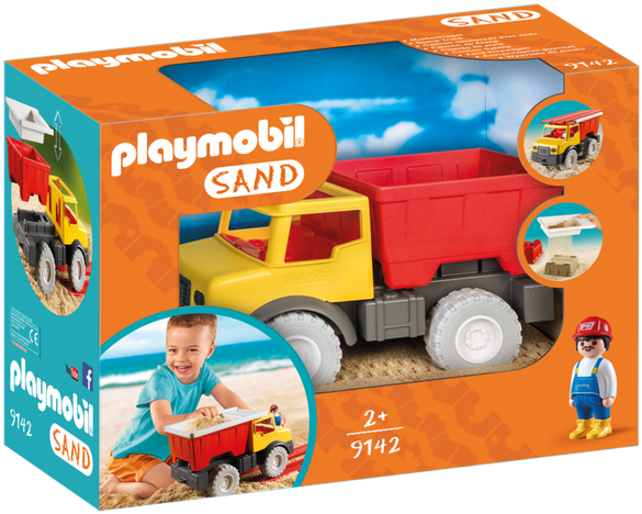 Sand - Dump Truck - Playmobil Sand (700x490), Png Download