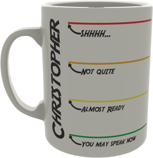 Shh Not Quite Almost Ready - Coffee Cup (600x760), Png Download