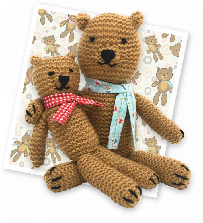 Knit Your Own Teddies Kit - Knitting (800x800), Png Download