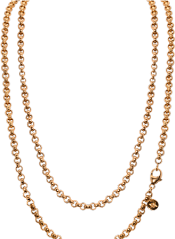 Necklace Clipart Rapper - Gold Chain Women Png (640x480), Png Download