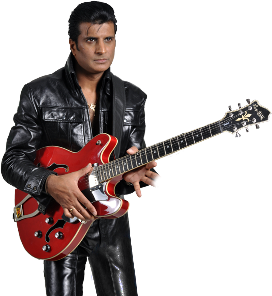 Professional Elvis Tribute Artist - Indian Elvis (889x968), Png Download