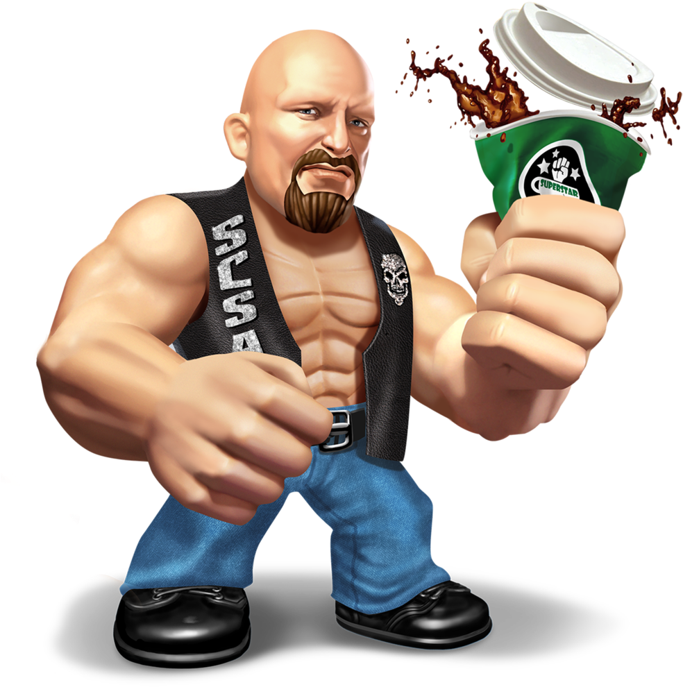 Wwe - Stone Cold - Cartoon (1000x1029), Png Download