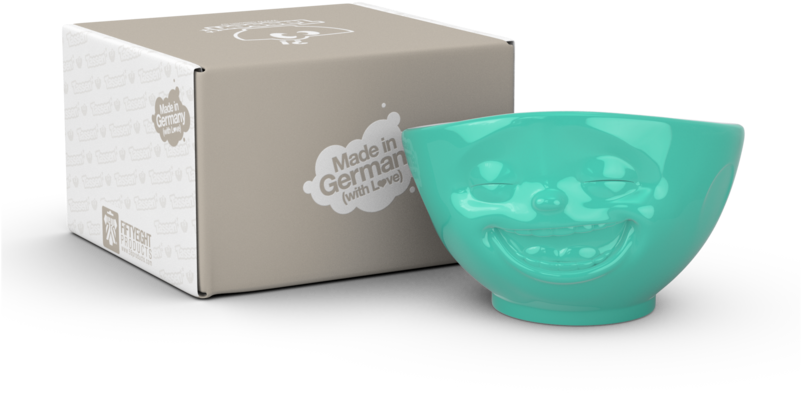 Mint Green Laughing Face Bowl - Box (800x800), Png Download
