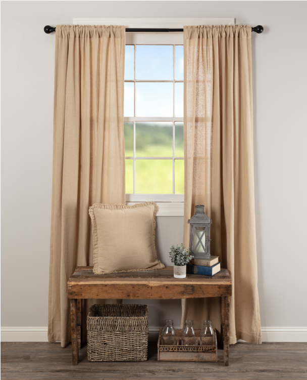 Burlap Vintage Panel Set - Window Covering (750x750), Png Download