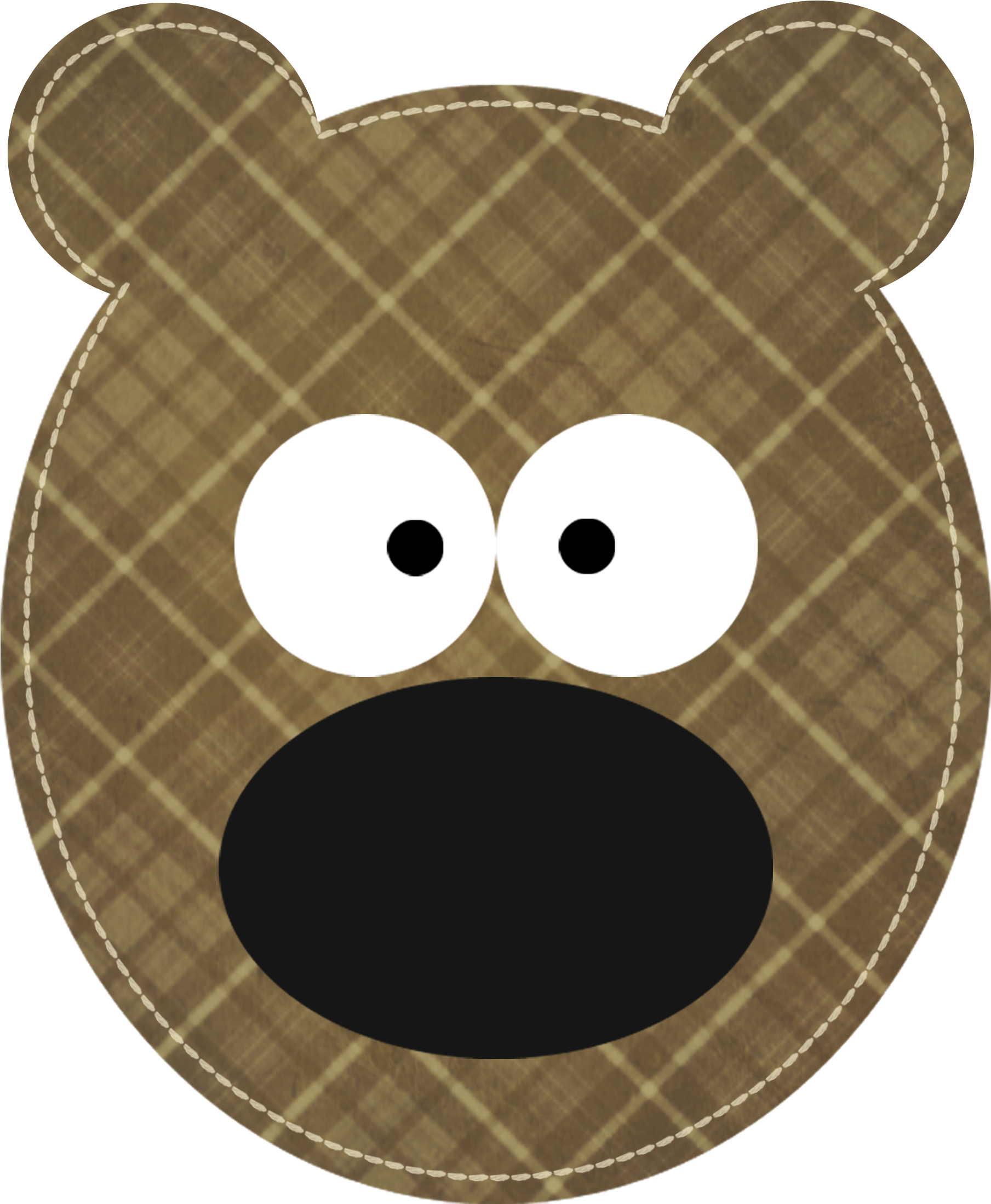 Cute Little Bear - Circle (2500x2500), Png Download