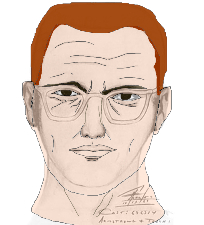 Zodiac Killer From Paul Stine Murder - Zodiac Killer Sketch (800x886), Png Download