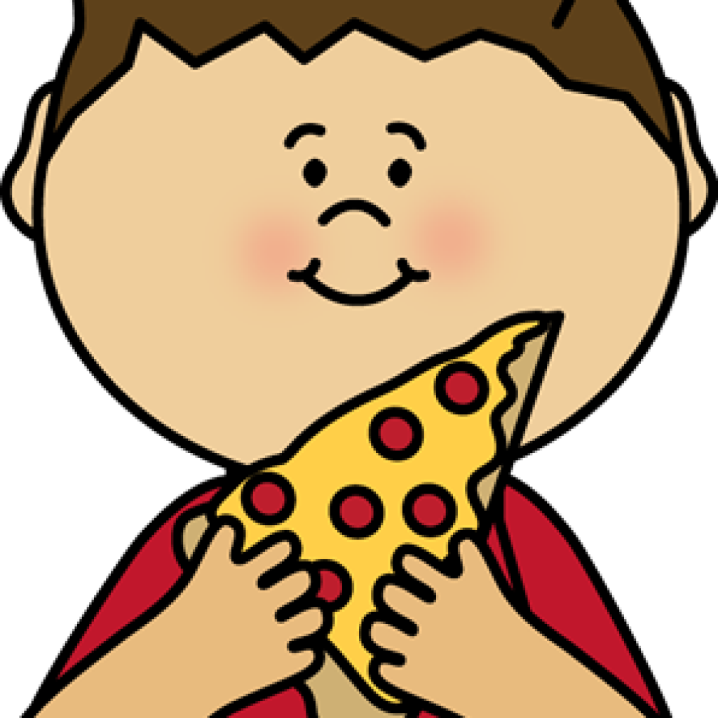 Eating Pizza Clipart Boy Eating Pizza Postacie Do Opisania - Blowing Bubble Gum Clipart (1024x1024), Png Download