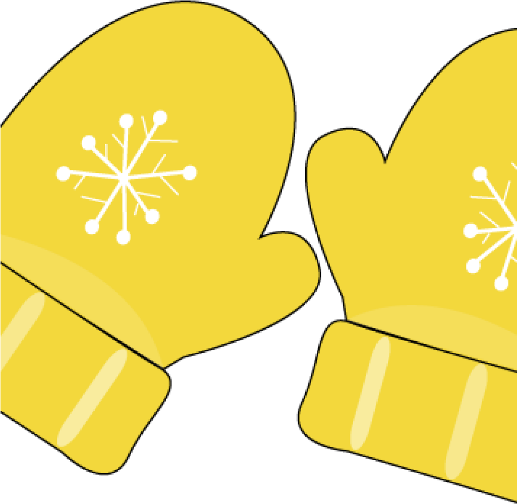 Mittens Clipart Mitten Clip Art Images History - Yellow Winter Mittens Clipart (1024x1024), Png Download