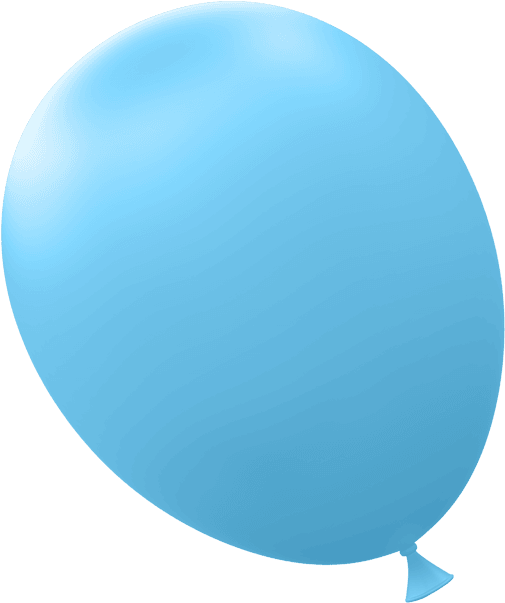 Word Party Balloon Blue 650 - Circle (650x650), Png Download