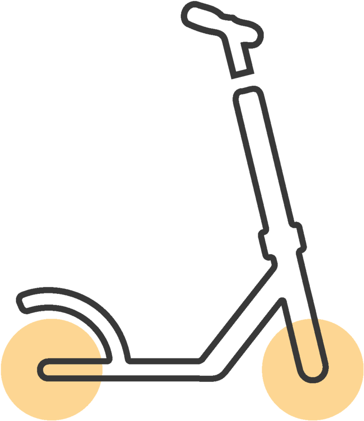 Scooter - Segway (1000x1001), Png Download