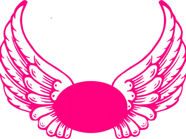 Angel Wings Png Outline (640x480), Png Download