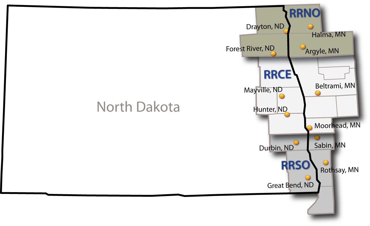 Red River Central Minnesota & North Dakota - Diagram (1243x761), Png Download