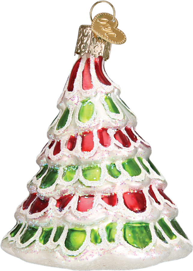 Old World Christmas Whimsical Tree Glass Ornament, - Christmas Tree (1000x1000), Png Download