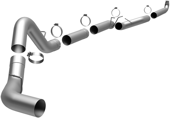 638 X 498 6 - Duramax 5 Magnaflow Exhaust (638x498), Png Download
