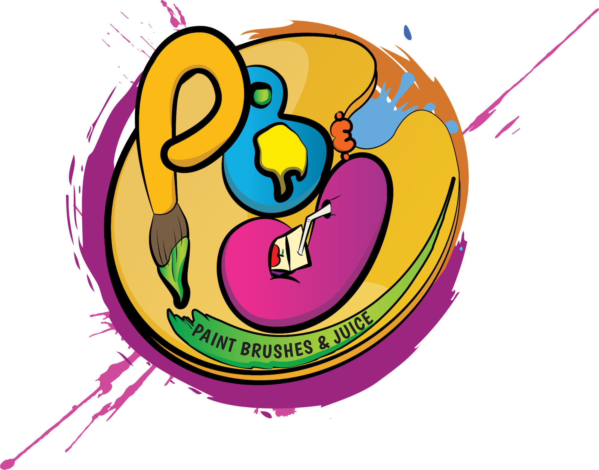 Paint Brush Clipart Logo - Paintbrush (2000x1567), Png Download