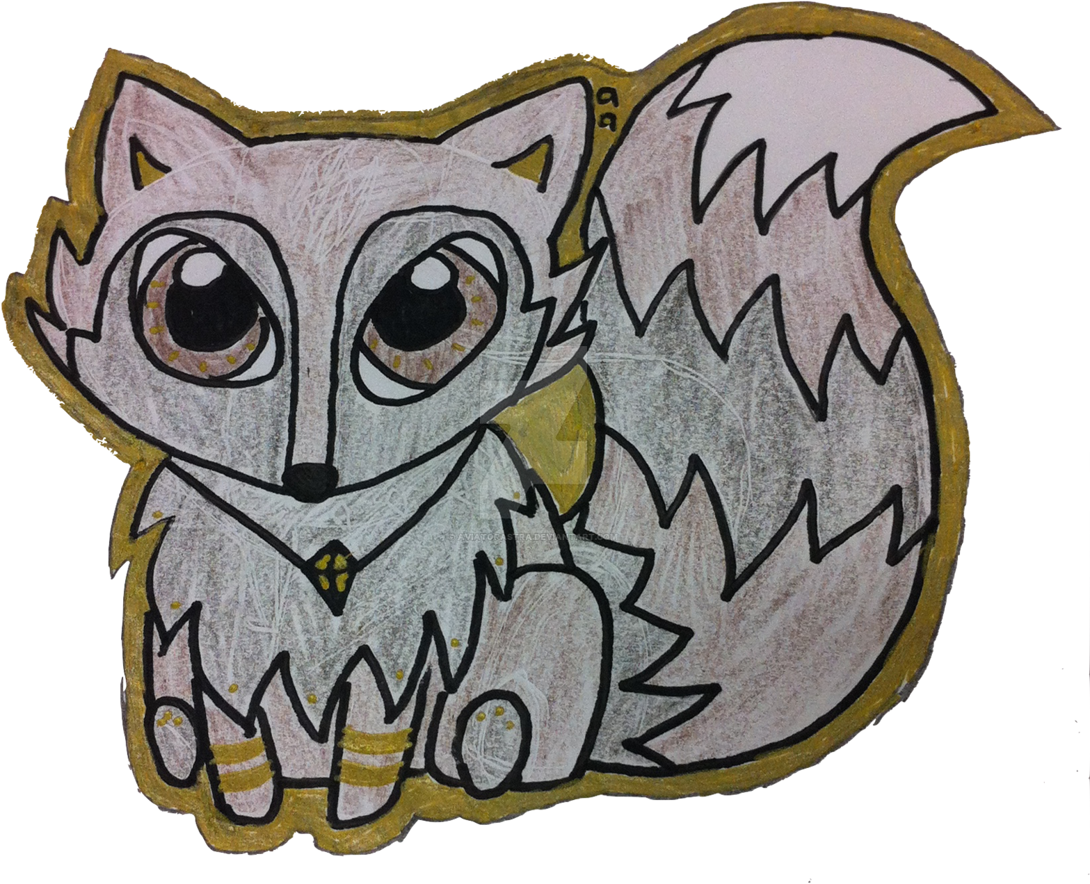 Grey Brown Chibi Wolf By Aviatorastra Grey Brown Chibi - Cartoon (1567x1272), Png Download