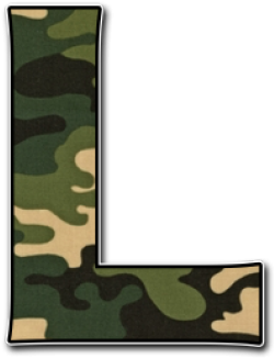 Letra L Camuflada (640x480), Png Download