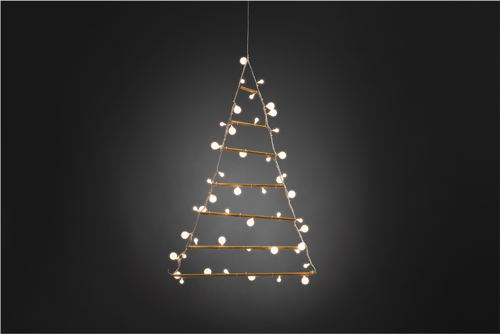 Wooden Pyramid With Led Lighting - Alberi Di Natale Legno A Piramide (1000x1000), Png Download
