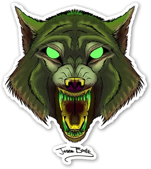Wolf - Cartoon (538x600), Png Download
