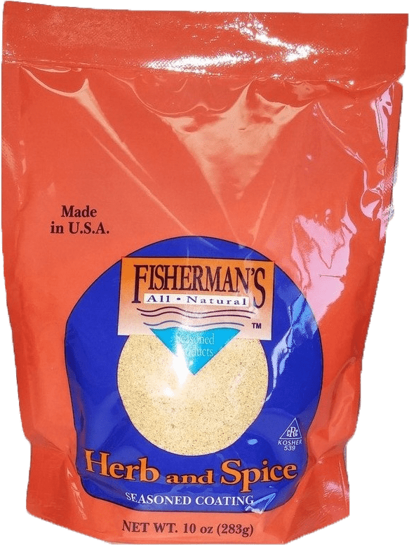 Fisherman's Herb & Spice Fish Coating 10 Oz Bag - Whole Grain (583x777), Png Download