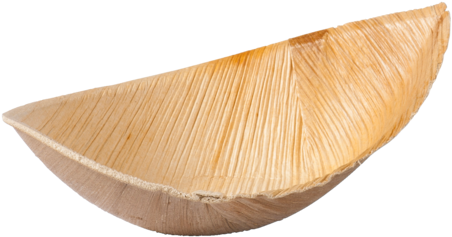 Biodore® Bowl, Palm Frond, 11x6cm, - Canoe (640x640), Png Download