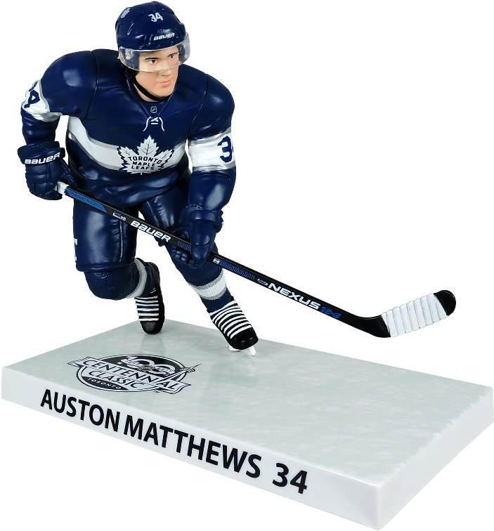 Nhl Auston Matthews Centennial Classic 6" Player Replica - Auston Matthews Action Figure (828x768), Png Download