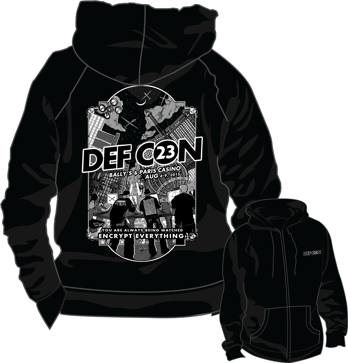Defcon 23 Drone Zipup Hoodie Sweatshirt - Hoodie (1200x1200), Png Download