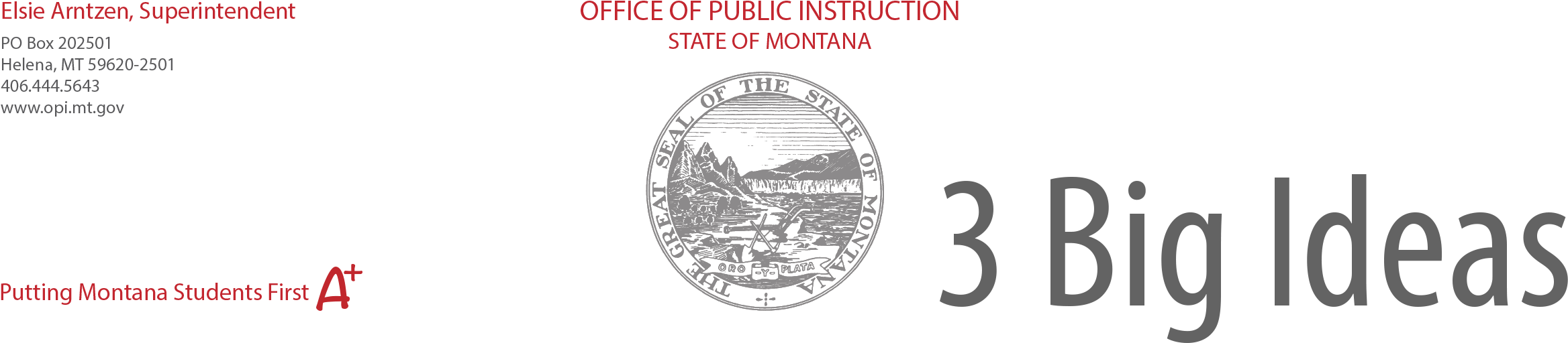 Big Idea - Montana State Seal (2500x583), Png Download