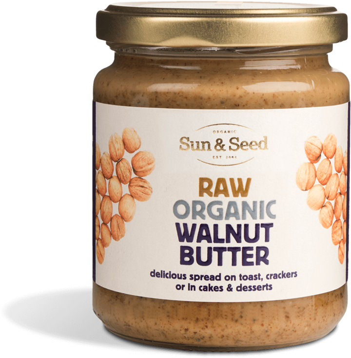Organic Raw Walnut Butter 250g - Sun & Seed (1000x1000), Png Download