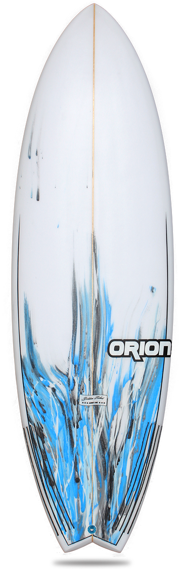 Golden Ticket - Orion Fricker Surfboard (400x1143), Png Download
