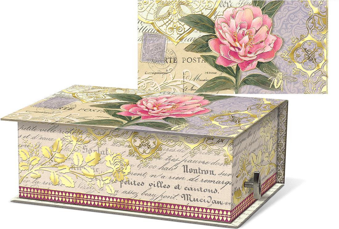 Vintage Floral Music Box Soap - Artificial Flower (1200x1200), Png Download