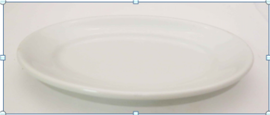 Small Oval Appetizer Plate With Swirl Design- Ce107 - Ceramic (946x946), Png Download
