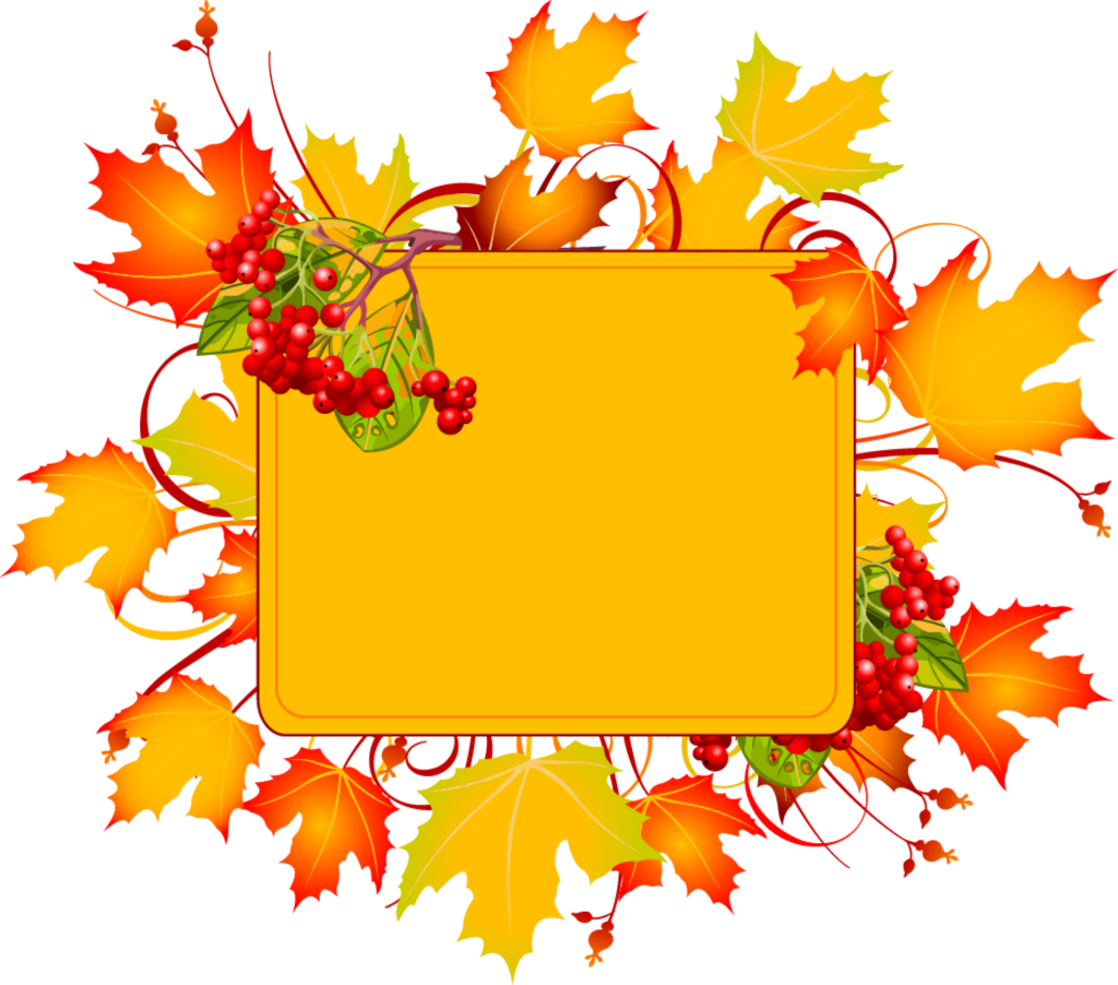 Ftestickers Autumn Fallleaves Background Template - Month Of November Clipart (1024x902), Png Download
