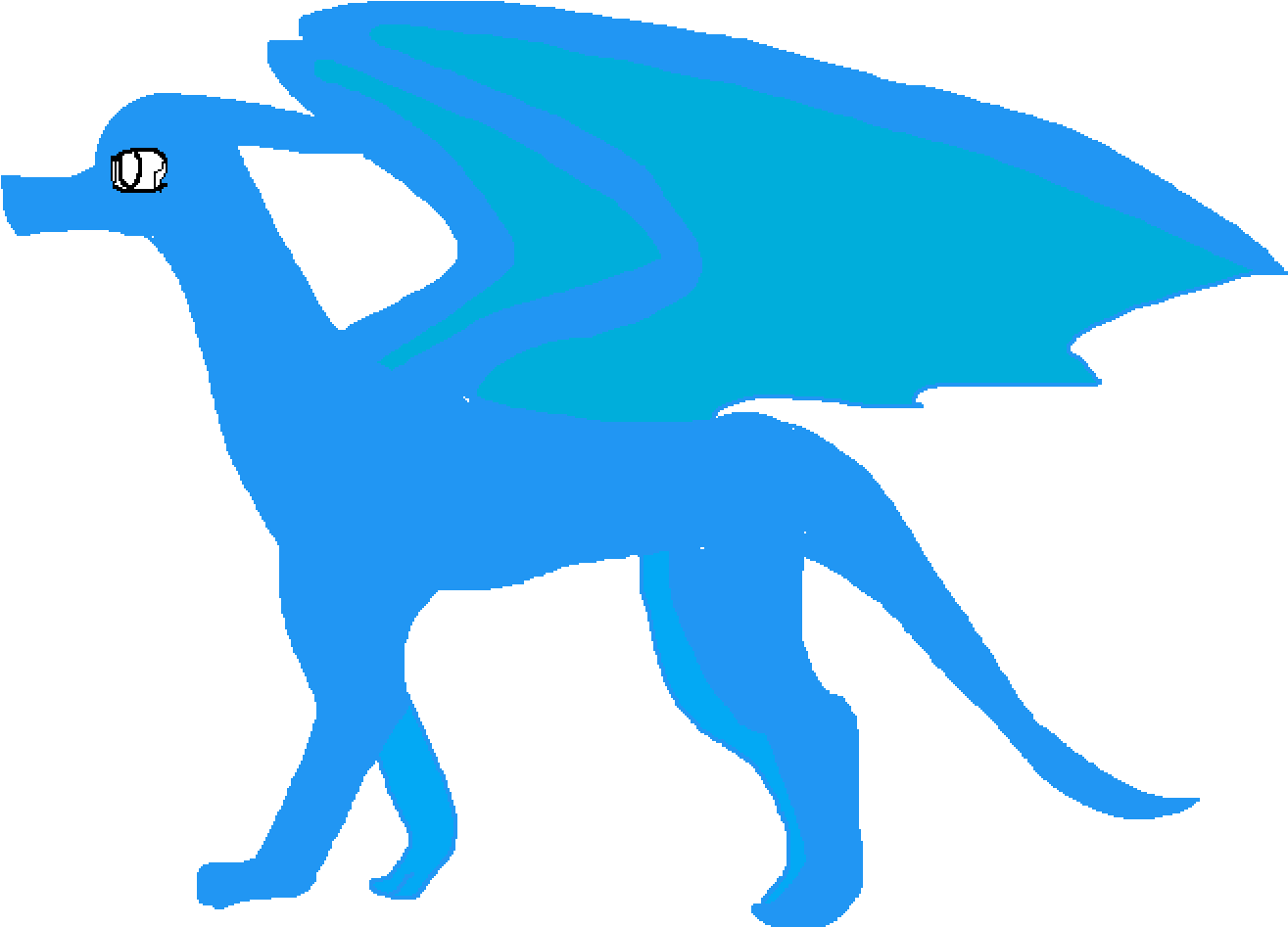 Blue Dragon (1400x1400), Png Download