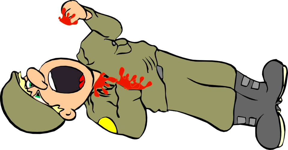 Soldiers Png Clip Art - Wounded Soldier Clipart (800x417), Png Download