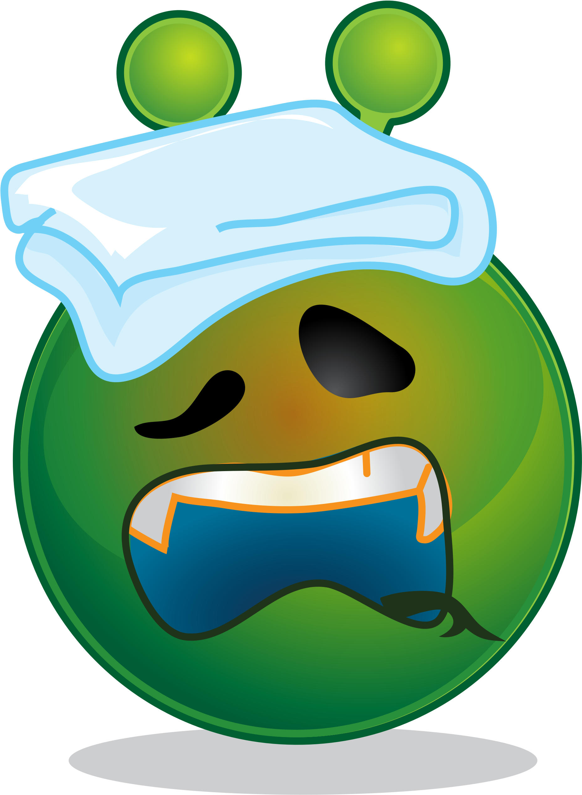 Collection Of Sick Cartoon Picture - Imagen Enfermo Para Whatsapp (2000x2667), Png Download