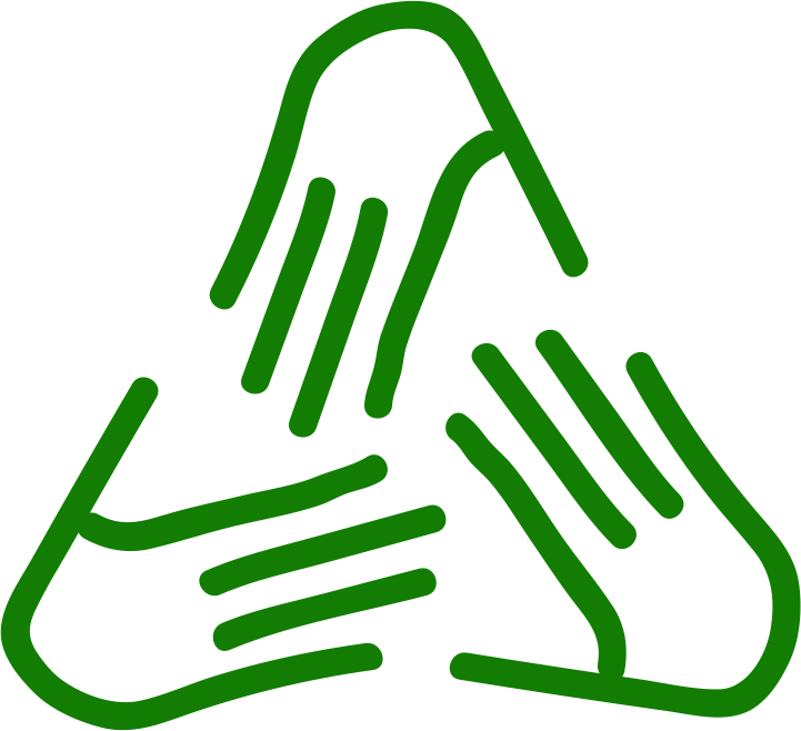 Helping Hands Student Services - Green Helping Hand Png (721x658), Png Download