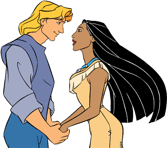 Baby Bear Pocahontas, John Smith - Pocahontas And John Smith Png (565x494), Png Download