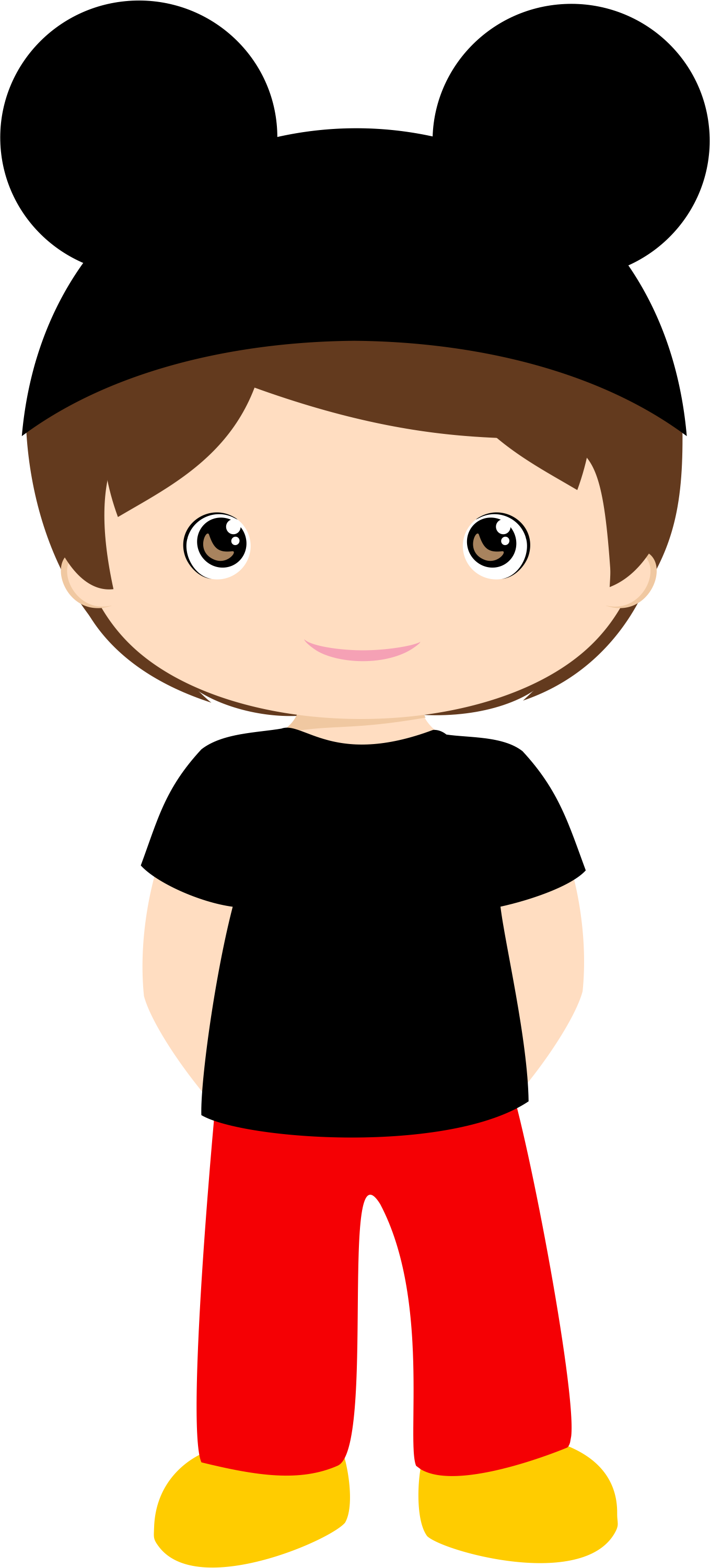 Llama Clipart Disney - Mickey Mouse Boy Clipart (1359x3003), Png Download