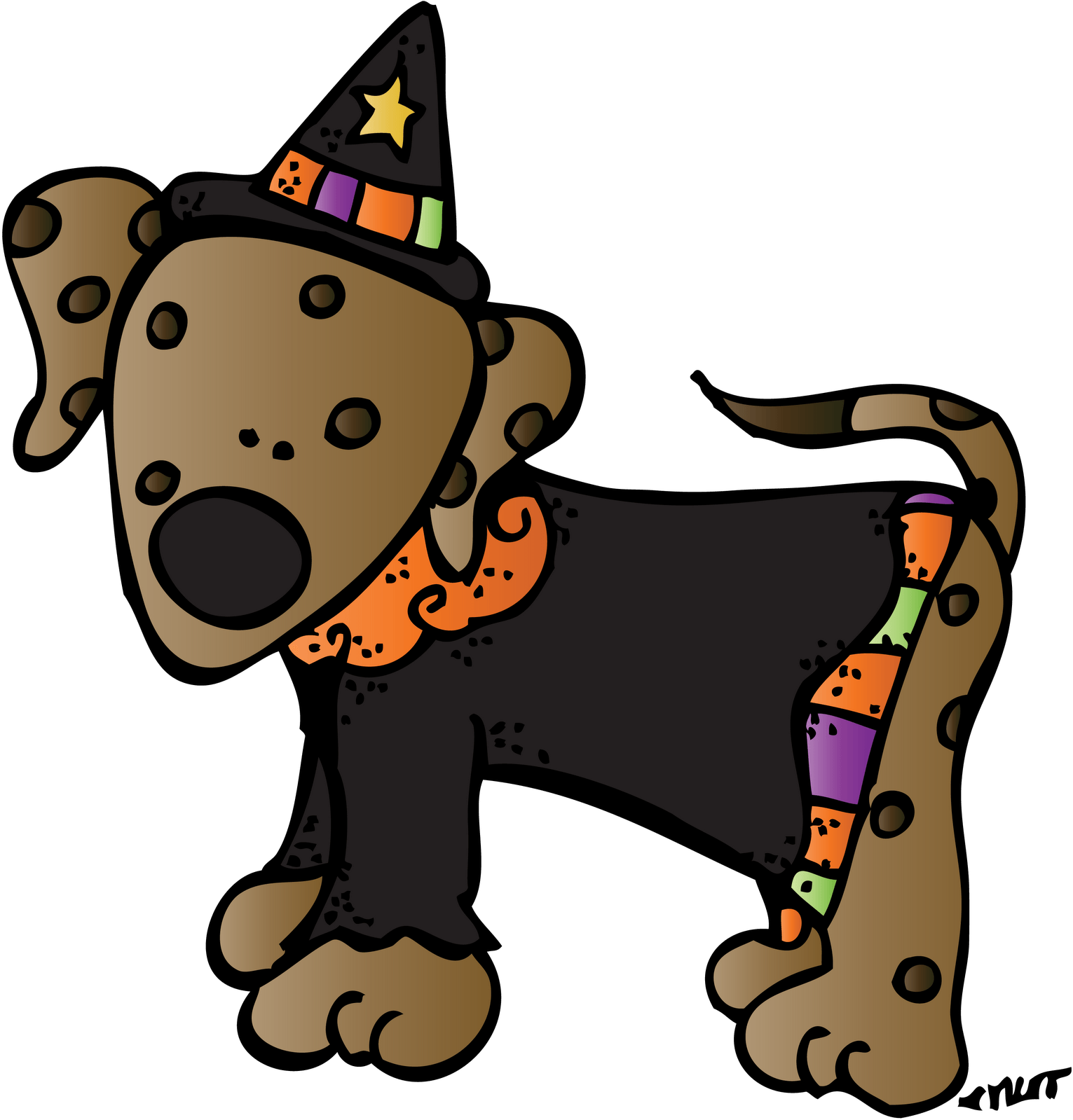 Lab Dog Clipart At Getdrawings - Halloween Dog Clipart (1573x1600), Png Download