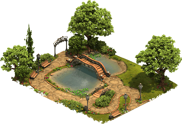 City Park - Forge Of Empires Era Progressiva (598x407), Png Download