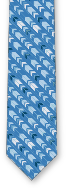 Arrowd Necktie - Arrow Fabric - Arrow Feathers- Navy Coral Grey-ch - (600x600), Png Download