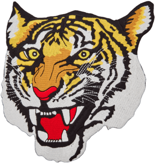 Haberdashery, Appliques Tiger`s Head, Big (355x355), Png Download