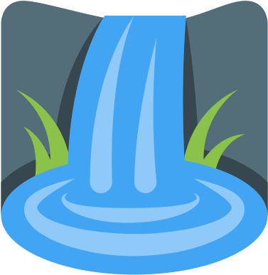 Waterfall Icon Png (500x500), Png Download