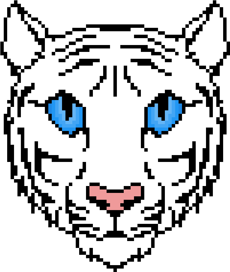White Tiger Head - Tiger (1111x1111), Png Download