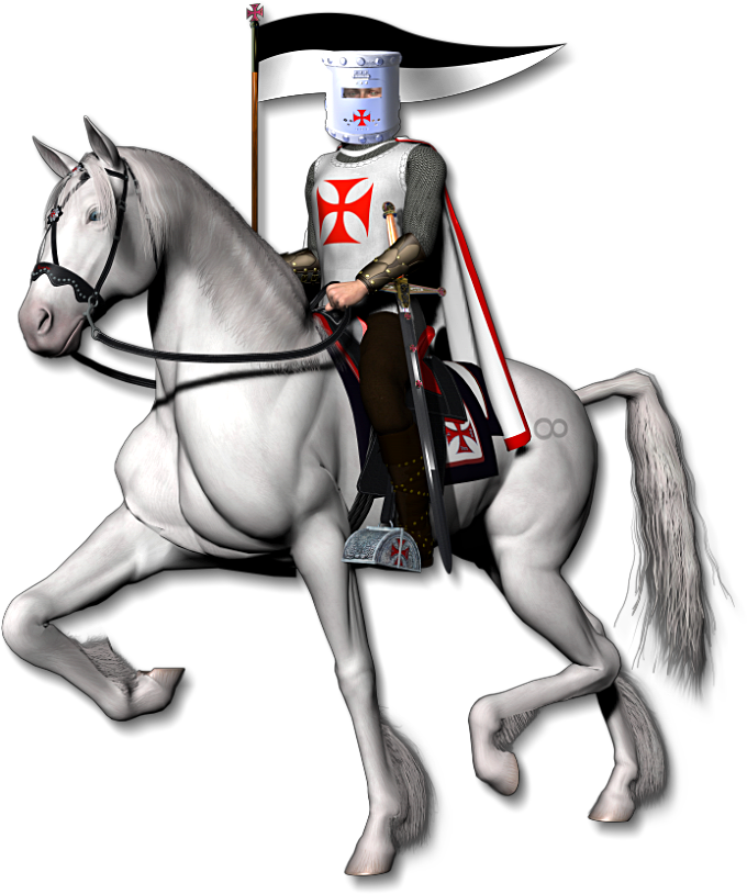 Jpeg, Knight On White Horse - Knights Png (840x840), Png Download