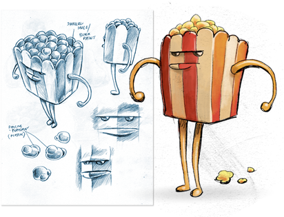Popcorn - Wiki (422x314), Png Download